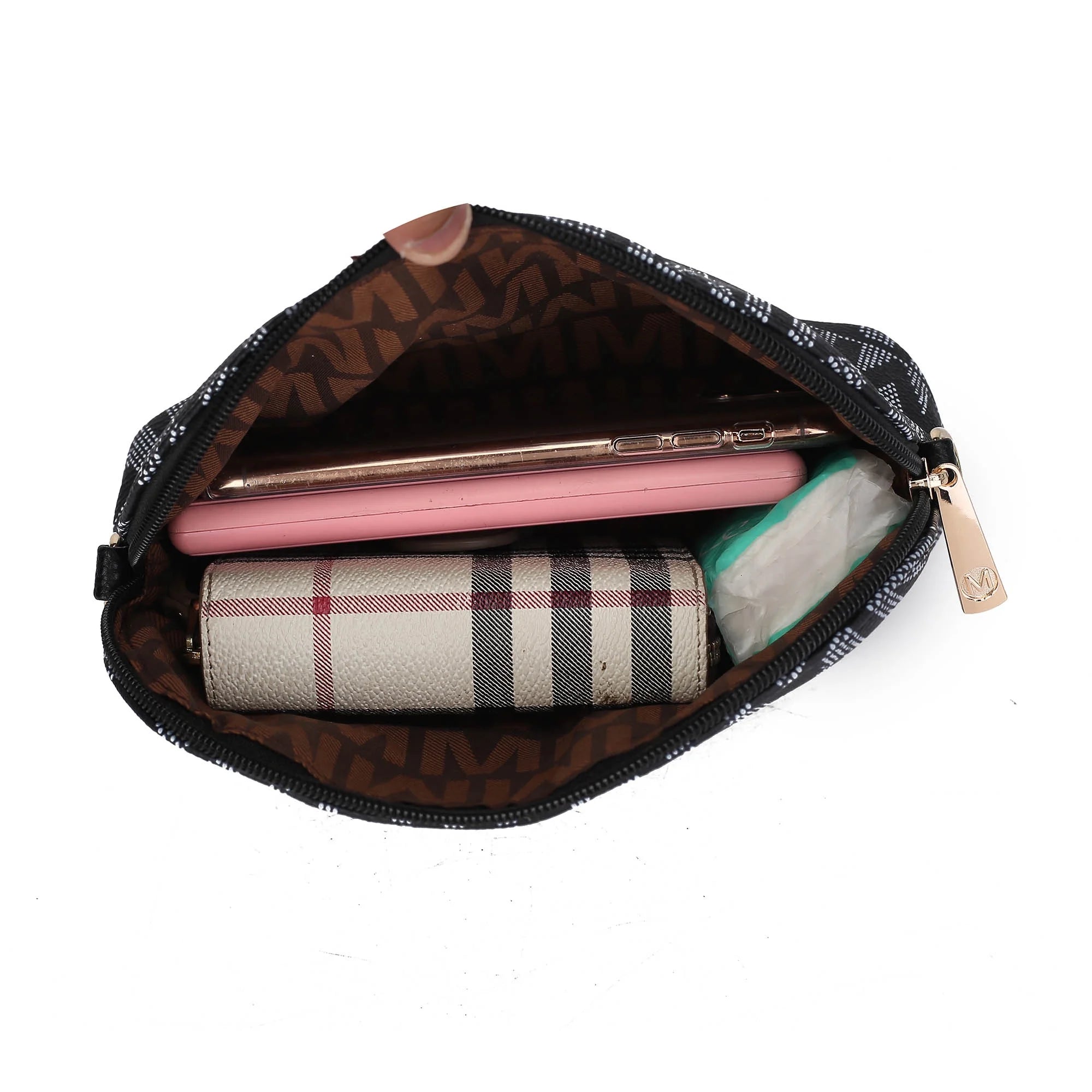 Alexy Women'S Tote Bag, Small Tote Bag, Pouch Purse & Wristlet Wallet Bag 4 Pcs Handbag Set by Mia K - Purple